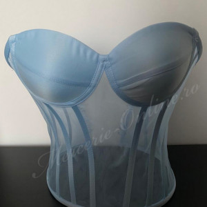 Corset rochii cupe sutien satin, (la bucata) Cod:2561 - Img 4