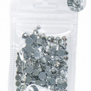Cristale de Lipit, Mix Size, Crystal, (cca 300bucati/pachet) Cod:2319
