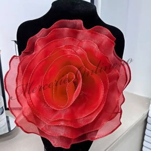 Flori Decorative din Organza, cca 27cm (la bucata) Cod:3150 - Img 4