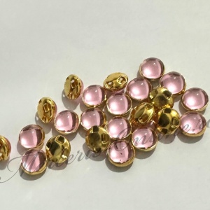 Jumatati perle de cusut, 8mm, Baby Pink, (20bucati/pachet) Cod:3708