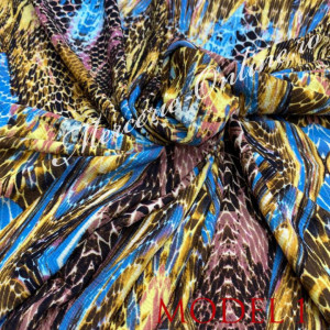 Material textil Crep Imprimat, 1.50m (la metru) Cod:1460 - Img 2