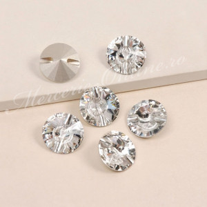 Nasturi Bijuterie, 14mm, Crystal/Crystal AB, (4bucati/set) Cod:2478 - Img 3