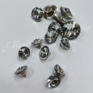 Nasturi Bijuterie pentru Tapiterie, Marimi 18mm/20mm/25mm/30mm, Crystal, (la bucata) Cod:1049 - Img 5