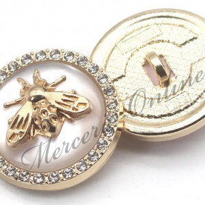 Nasturi Metalici cu Strasuri, 23mm, (5bucati/set) Cod:2613 - Img 2