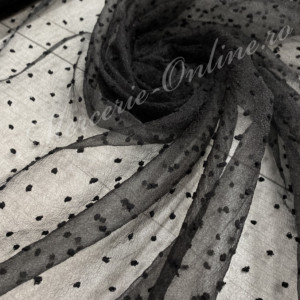 Organza cu picouri, latime 140cm (la metru), Cod:2740 - Img 2