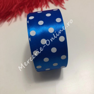 Panglica satin cu buline, latime 4cm, (23metri/rola) Cod:1249 - Img 8