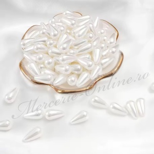 Perle Lacrima plastic cu gaura, (50bucati/pachet) Cod:3805 - Img 3