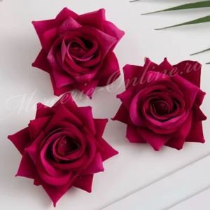 Trandafiri Artificiali Decorativi din Catifea, 7cm (la bucata) Cod:2998 - Img 5
