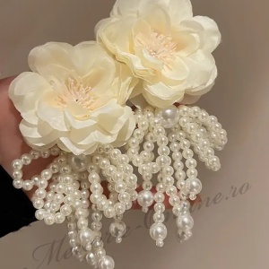 Accesorii Tip Cercel Floare, 6x11cm, (2bucati/SET) Cod:3262