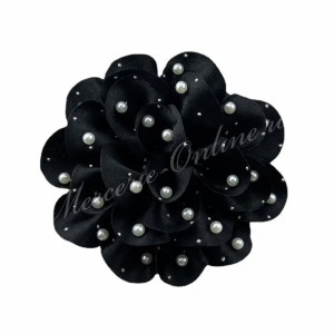 Aplicatie floare 3D cu Perle si Strasuri, cca 13cm, (la bucata) Cod:2991 - Img 4