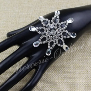 Aplicatie Termoadeziva cu Cristale, Crystal, 6.5cm (la bucata) Cod:2668 - Img 2
