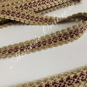 Banda pasmanterie galon lurex, cca 3cm (la metru) Cod:0193 - Img 2