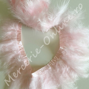 Banda pene lebada, Baby Pink, (la metru) Cod:1324 - Img 2