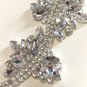 Banda Termoadeziva cu Cristale, Crystal, 6cm (la metru) Cod:2300 - Img 2