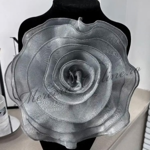 Flori Decorative din Organza, cca 27cm (la bucata) Cod:3150 - Img 5