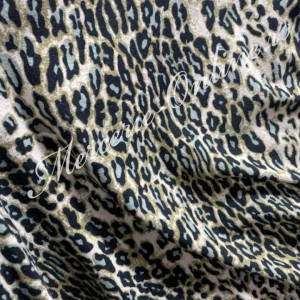 Material textil Bumbac cu Lycra Imprimat Animal Print, 1.60m (la metru) Cod:1544 - Img 2