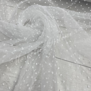 Organza cu picouri, latime 140cm (la metru), Cod:2740 - Img 3