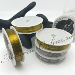 Sarma Modelaj, Argintiu, 0.4mm (50metri/rola) Cod:3371