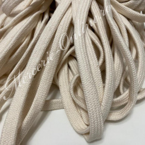 Snur Plat Bumbac, 12mm, mai multe culori disponibile, (la metru sau 100m/rola) Cod:2260 - Img 2