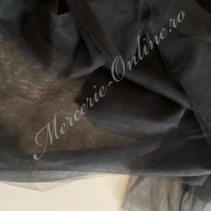 Tulle elastic pentru constructie , Negru, latime 3m (la metru), Cod:1806 - Img 2