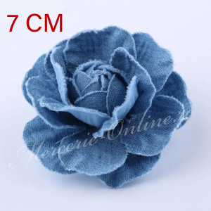 Aplicatie Floare Denim, 7cm (la bucata) Cod:3118