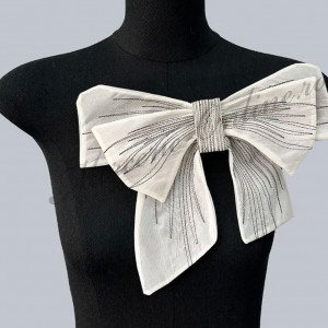 Aplicatie Funda voal chiffon, cca 25x17cm , (la bucata) Cod:3008 - Img 4