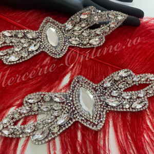 Aplicatie Termoadeziva cu Cristale, Crystal, 6x19xm (la bucata) Cod:3052