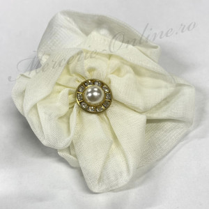 Aplicatie textila floare tip brosa, (la bucata) Cod:2888 - Img 4
