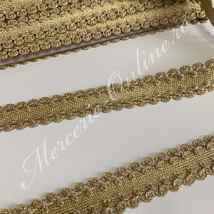 Banda pasmanterie galon lurex, cca 3cm (la metru) Cod:0193 - Img 3