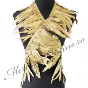 Banda pene cocos lungi, Auriu, (2metri/pachet) Cod:2742 - Img 2