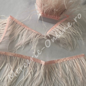 Banda pene strut, Baby Pink (la metru) Cod:0516 - Img 3