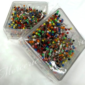 Bolduri cu Cap Perla Colorate, 38mm (150grame/cutie) Cod:3936
