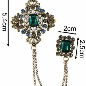 Brosa Vintage cu Strasuri, (la bucata) Cod:3085 - Img 3