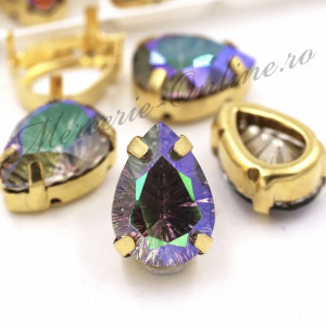 Cristale de cusut sticla, Ghost Light, 10x14mm (2bucati/pachet) Cod:2086