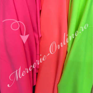 Material textil Barbie, Roz Neon, 1.50m (la metru) Cod:1711 - Img 2