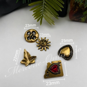 Nasturi Metalici Retro, Mix (5bucati/set) Cod:4148