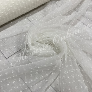 Organza cu picouri, latime 140cm (la metru), Cod:2740 - Img 4