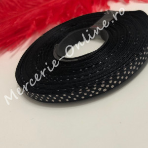 Panglica satin cu buline, latime 0.7cm, (23metri/rola) Cod:1242 - Img 2