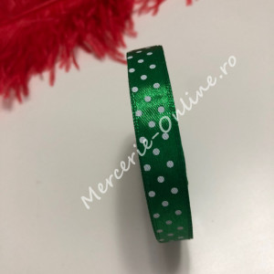 Panglica satin cu buline, latime 1.2cm, (23metri/rola) Cod:1243 - Img 7