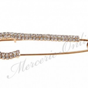 Ace Siguranta Brosa cu Strasuri, 7cm (la bucata) Cod:2100 - Img 3