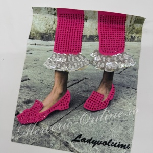 Aplicatie Textila, cca 25x20cm, (la bucata) Cod:3807 - Img 4