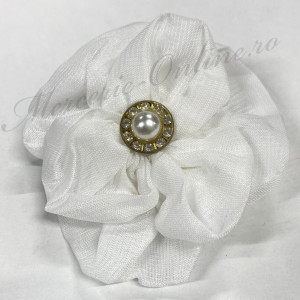 Aplicatie textila floare tip brosa, (la bucata) Cod:2888 - Img 5