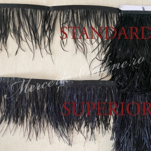 Banda pene strut calitate SUPERIOARA, Negru (la metru) Cod:05122