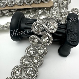 Banda Termoadeziva cu Cristale, Crystal, 3cm (la metru) Cod:3525