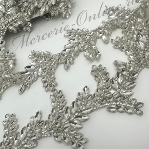 Banda Termoadeziva cu Cristale, Crystal, 8cm (la metru) Cod:3379