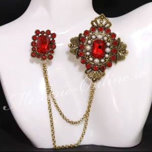 Brosa Vintage cu Strasuri, (la bucata) Cod:3484