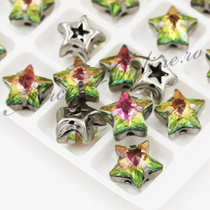 Cristale de cusut sticla forma stea, Vitrail Medium, 10mm (5bucati/pachet) Cod:3146