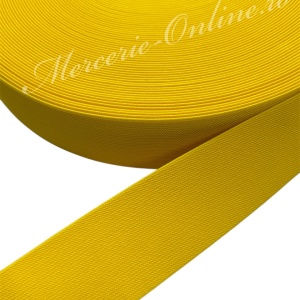 Elastic Lat Colorat, Galben, 60mm (la metru) Cod:3871