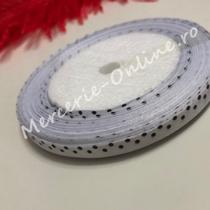 Panglica satin cu buline, latime 0.7cm, (23metri/rola) Cod:1242 - Img 3