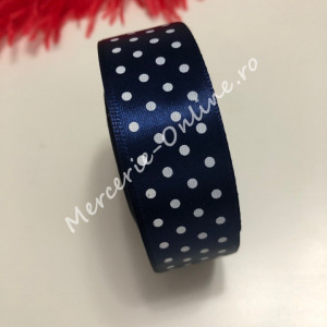 Panglica satin cu buline, latime 2.5cm, (23metri/rola) Cod:1245 - Img 5